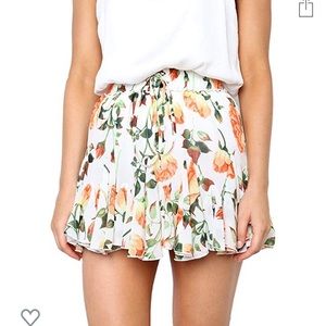 Skirts - Women’s High Wasted Floral Print Mini Skirt Skirts - Women’s High Wasted Floral Print Mini Skirt